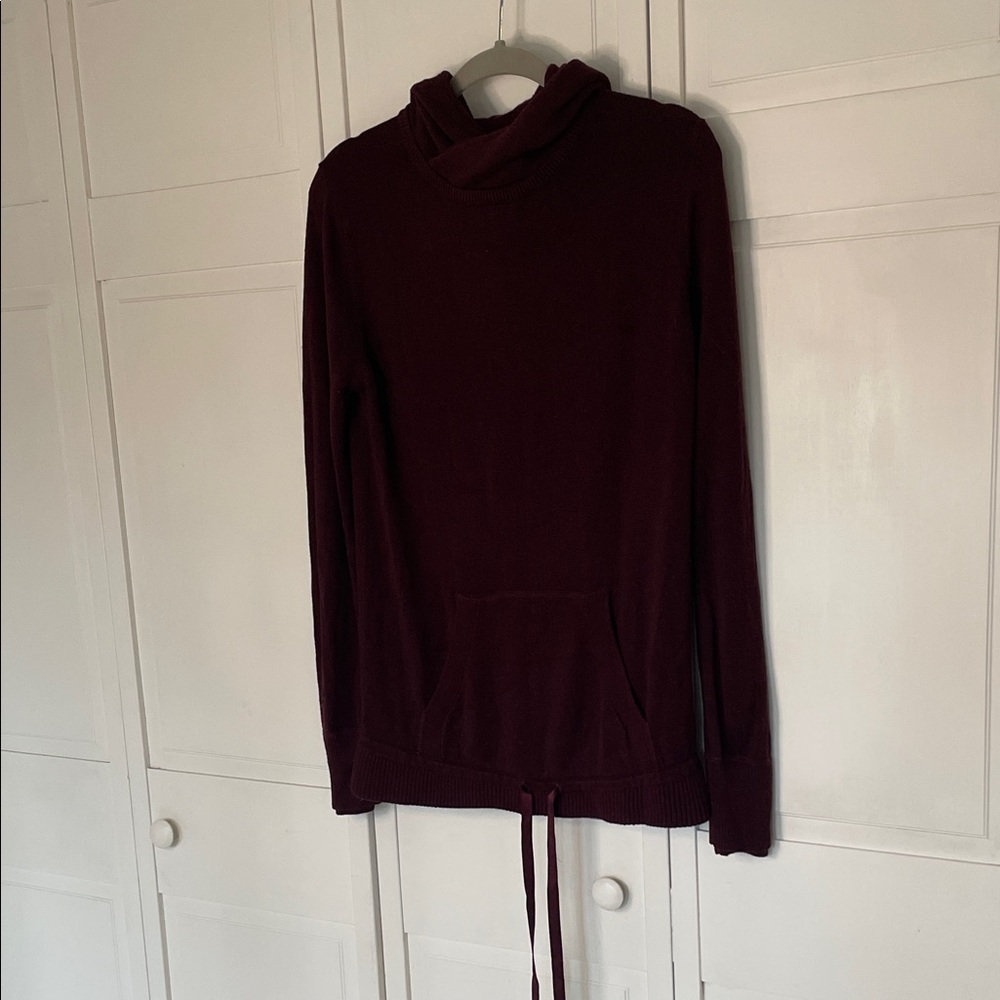 lululemon Burgundy Hoodie Sweater Sz 8